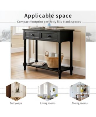 Daisy Series Console Table (Black