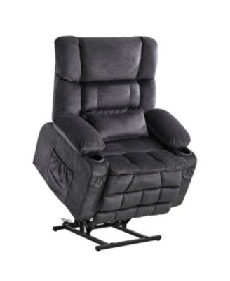 Dual Motor Power Lift Recliner Chair with Heat and Cup Holders