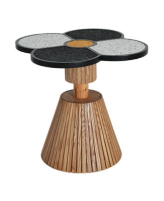 Streamdale Unique Four-Leaf Clover Side Table for Living Room & Small Spaces