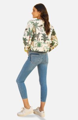 Women's Animal Reversible Cropped Quilted Jacket