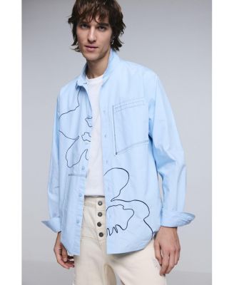 Men's Double-waist ripped pants