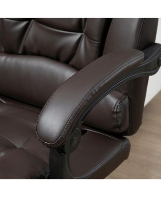 Executive Office Chair with Footrest, Padded Armrests,