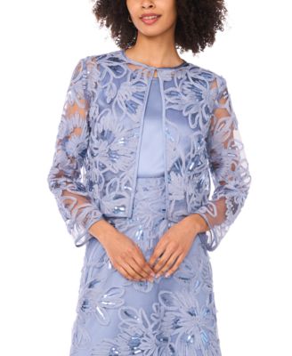 Women's Soutache Tank and Open Front Jacket Dress