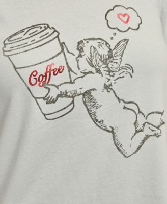 Women's Cherub Coffee Crewneck T-Shirt