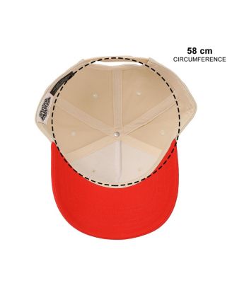 Men's Bros Fire Mario White & Red Retro Grandpa Snapback Hat