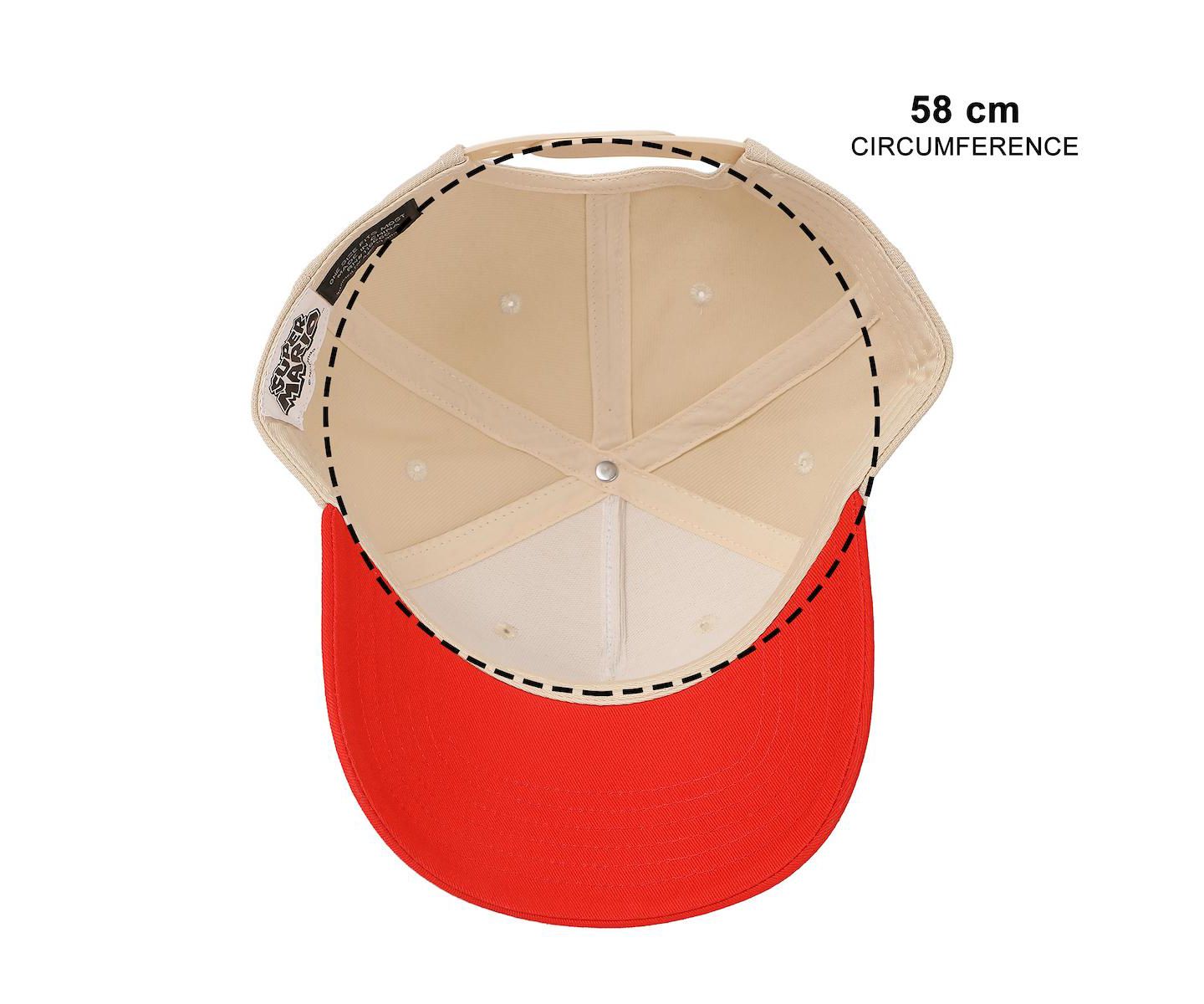 Мужская кепка SUPER MARIO Bros Fire Mario White and Red Retro Grandpa Snapback Hat, цвет: Белый — фото 2