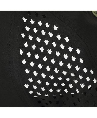 Men's Rubber Badge Adult Structured Baseball Cap With Mesh Panels