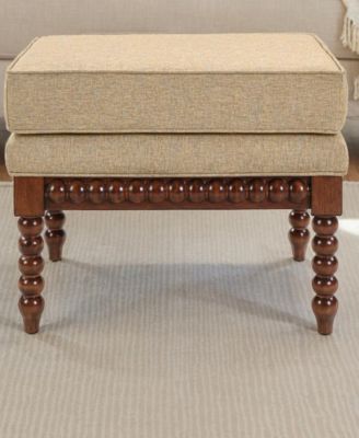 22.5" Plywood Elizabeth Coffee Table Ottoman