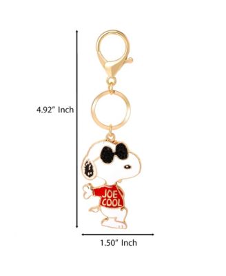 Joe Cool Keychain, Gold-Tone Enamel Bag Charm