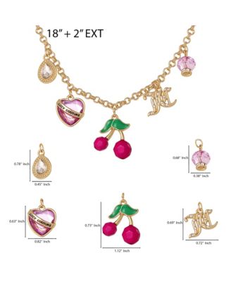 Cherry Charm Necklace - 18 + 2''