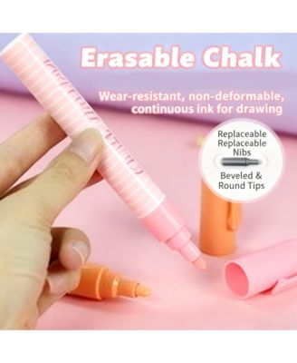 0.23" Macaron Liquid Chalk, Erasable Painting Graffiti Highlighter for Blackboard Writing and Painting