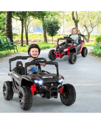 SUGIFT 12V Kids Ride On Car UTV Electric Vehicle with LED Lights Music and Horn
