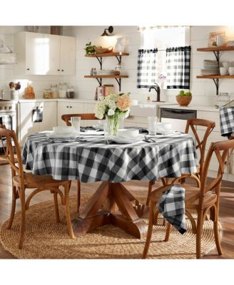 Farmhouse Living Buffalo Check Window Tier Set