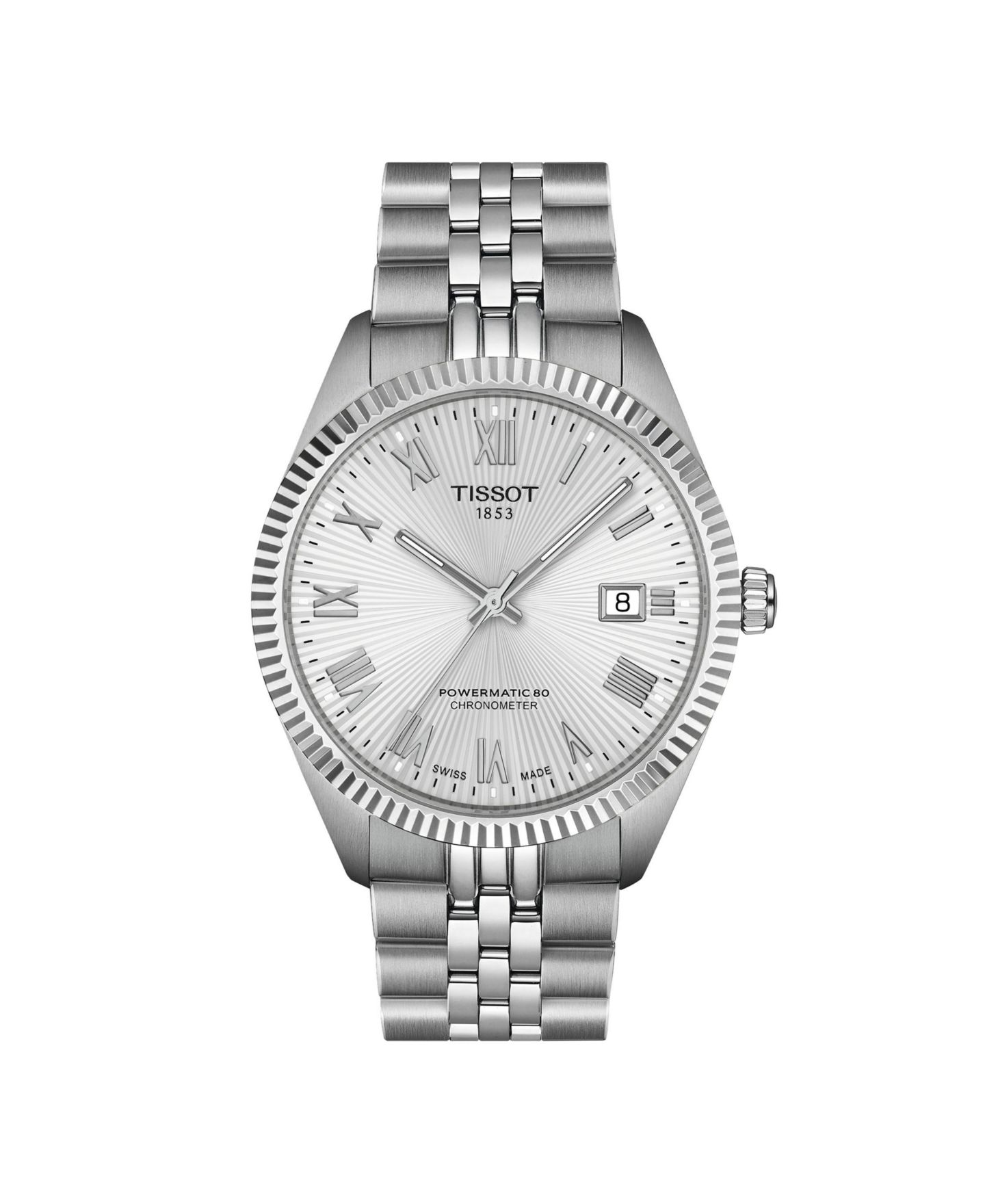 Мужские часы Tissot Ballade Power Silver Stainless Steel Bracelet Watch, 39mm — фото 2