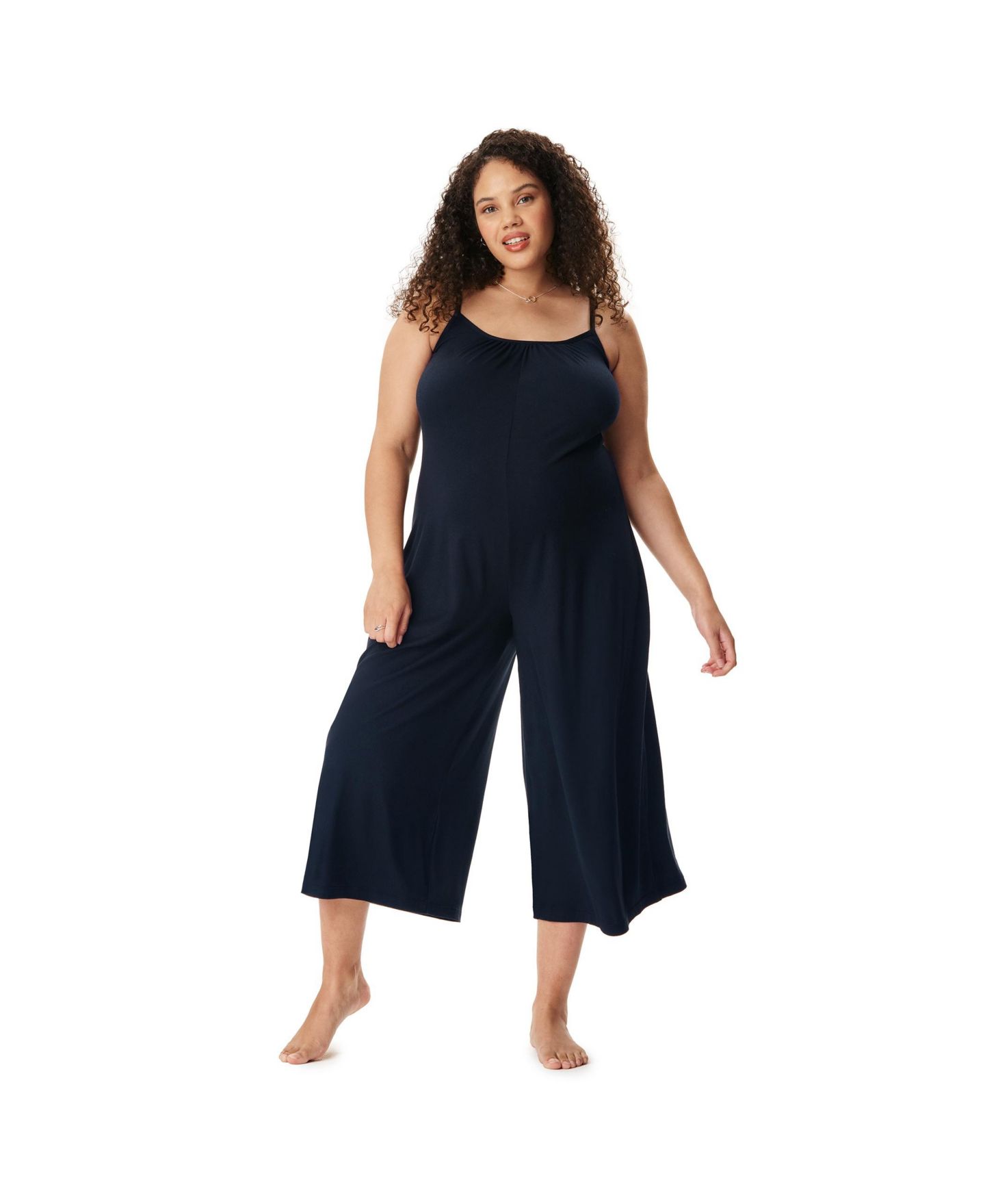 Женский комбинезон Motherhood Maternity Maternity Motherhood Sleep Romper with Nursing Access, цвет: Чёрный — фото 3