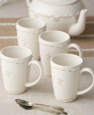 Heritage Beads Mugs, Set of 4, Service For 4