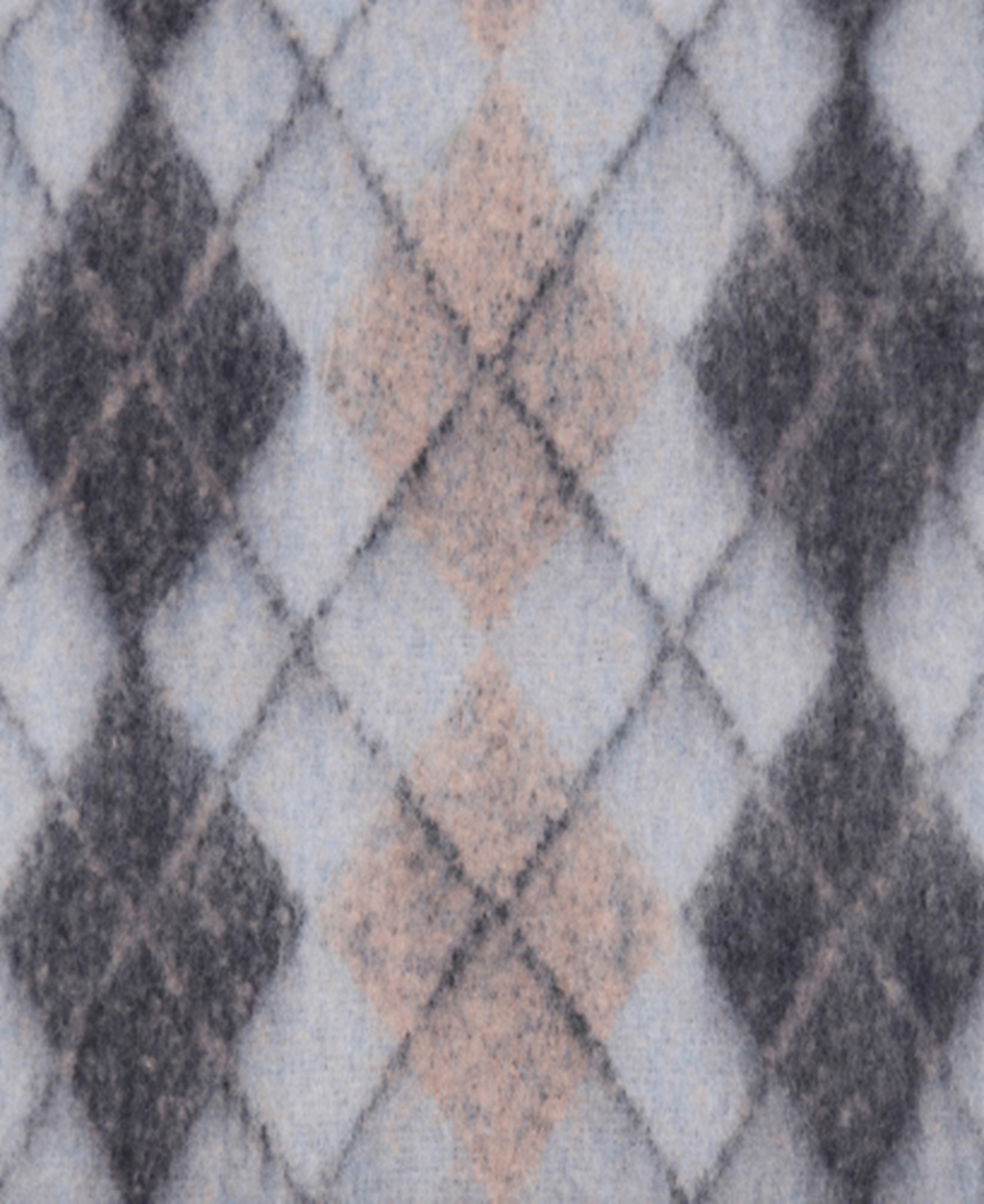 Mango Women's Fringes Detail Diamond-Pattern Scarf