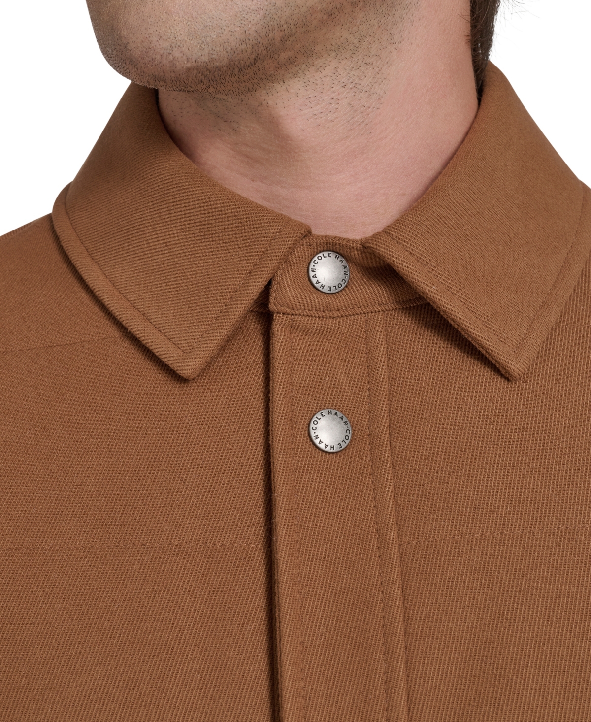 Cole Haan Men's Stretch Twill Shirt Jacket