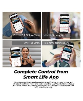 E9 Outdoor Floodlight Security Camera – Smart Wi-Fi Surveillance, PIR Motion Detection & 2-Way Audio