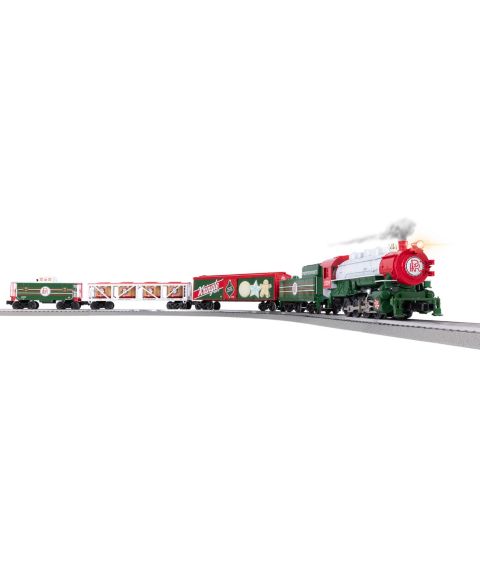 Детские игрушки Lionel O Gauge Peppermint Railroad Christmas Bluetooth 5.0 Train Set