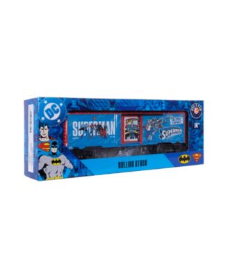 DC Comics Superman and DC O Gauge Model Train Boxcar