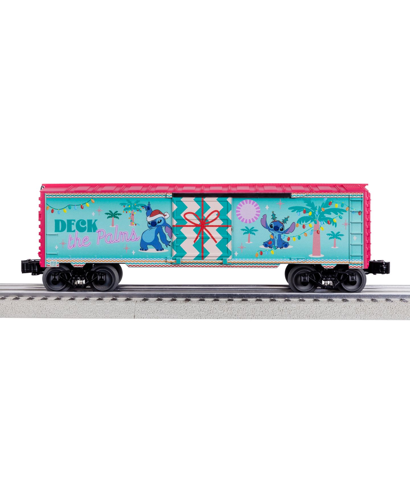 Детская игрушка Lionel O Gauge Disney Stitch Decking the Palms Christmas Boxcar — фото 5