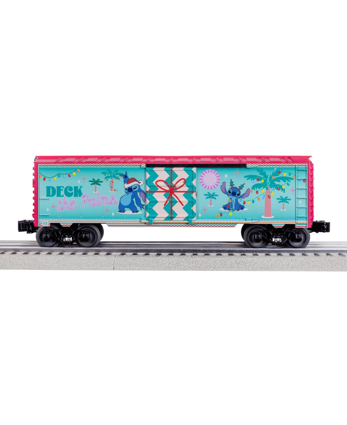 Lionel Disney Stitch Christmas Winter Sunset O Gauge Model Train Boxcar