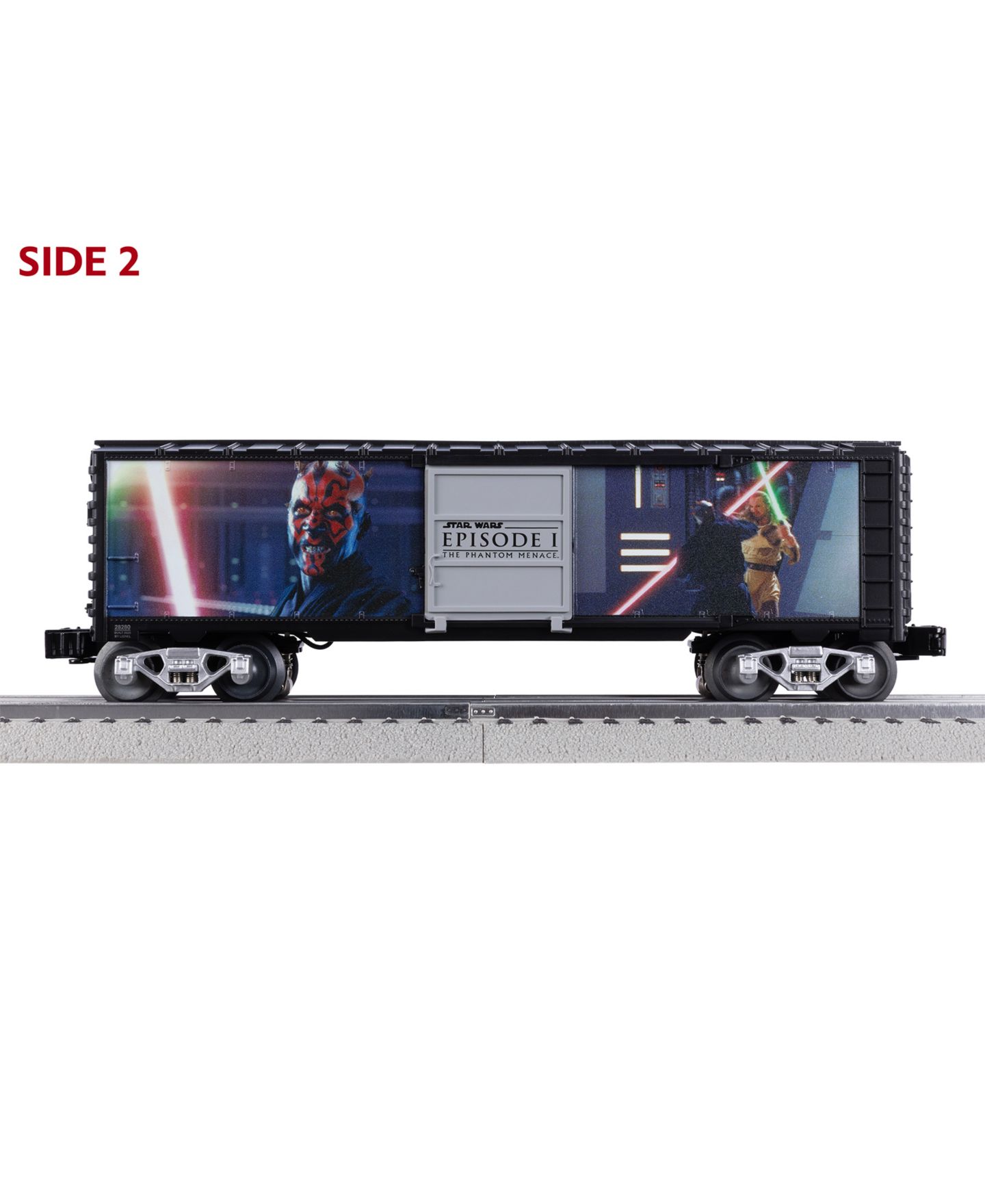 Детская игрушка Lionel Star Wars Lightsaber Series Darth Maul vs. Qui-Gon Jin Illuminated Boxcar — фото 10