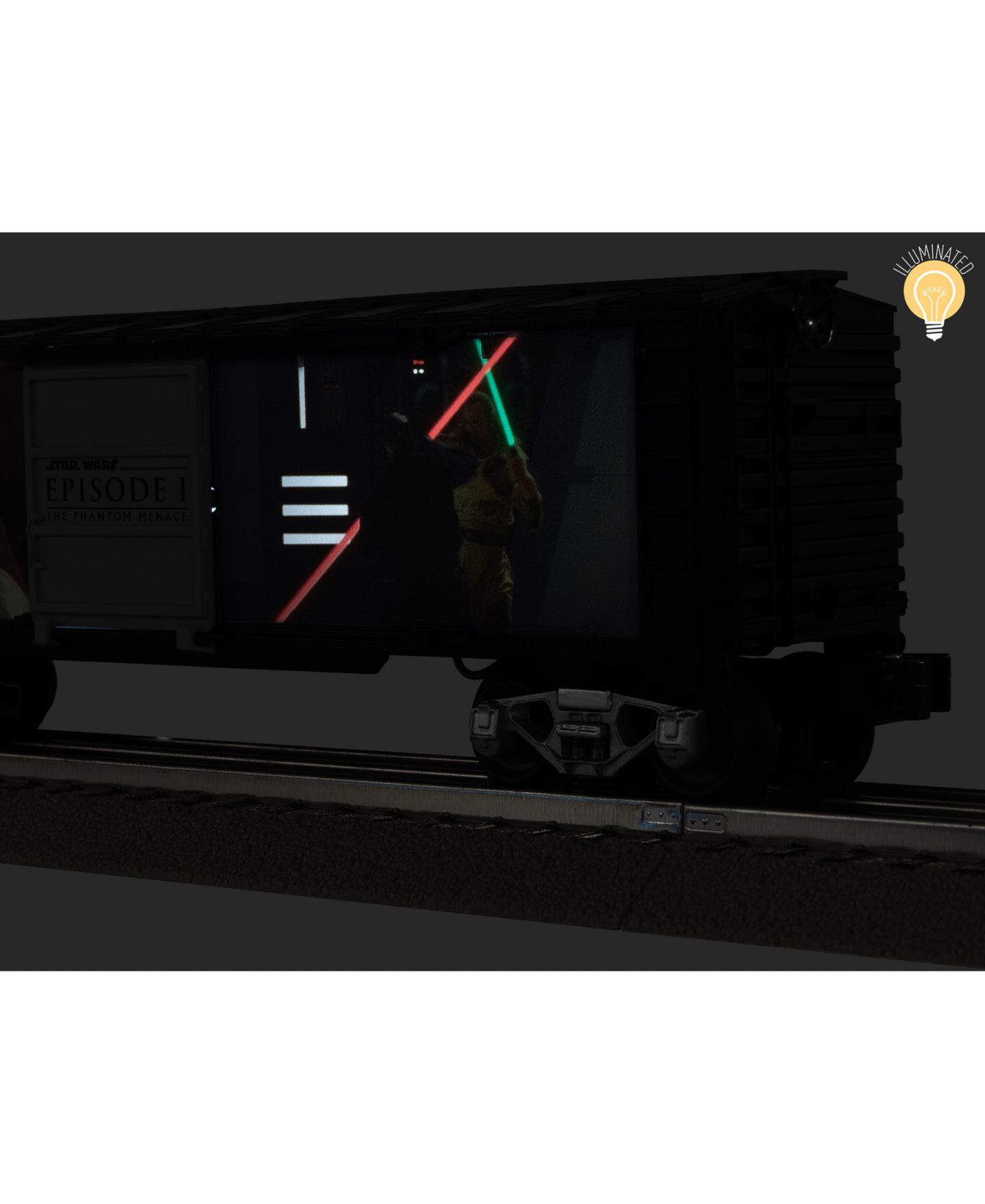Детская игрушка Lionel Star Wars Lightsaber Series Darth Maul vs. Qui-Gon Jin Illuminated Boxcar — фото 20