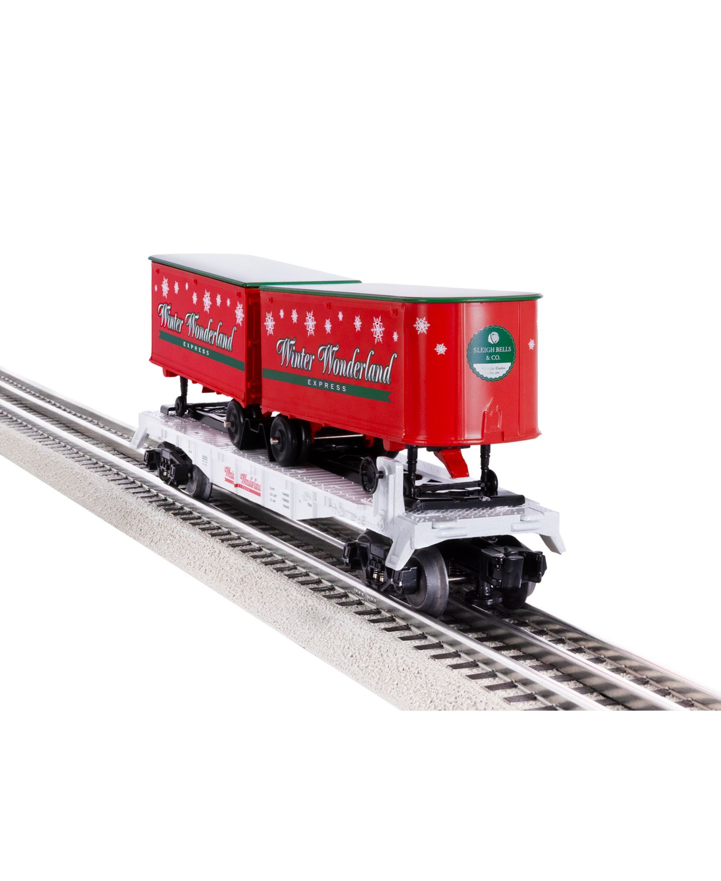 Детская игрушка Lionel O Gauge Winter Wonderland Flatcar With Two Removable Piggyback Trailers — фото 7