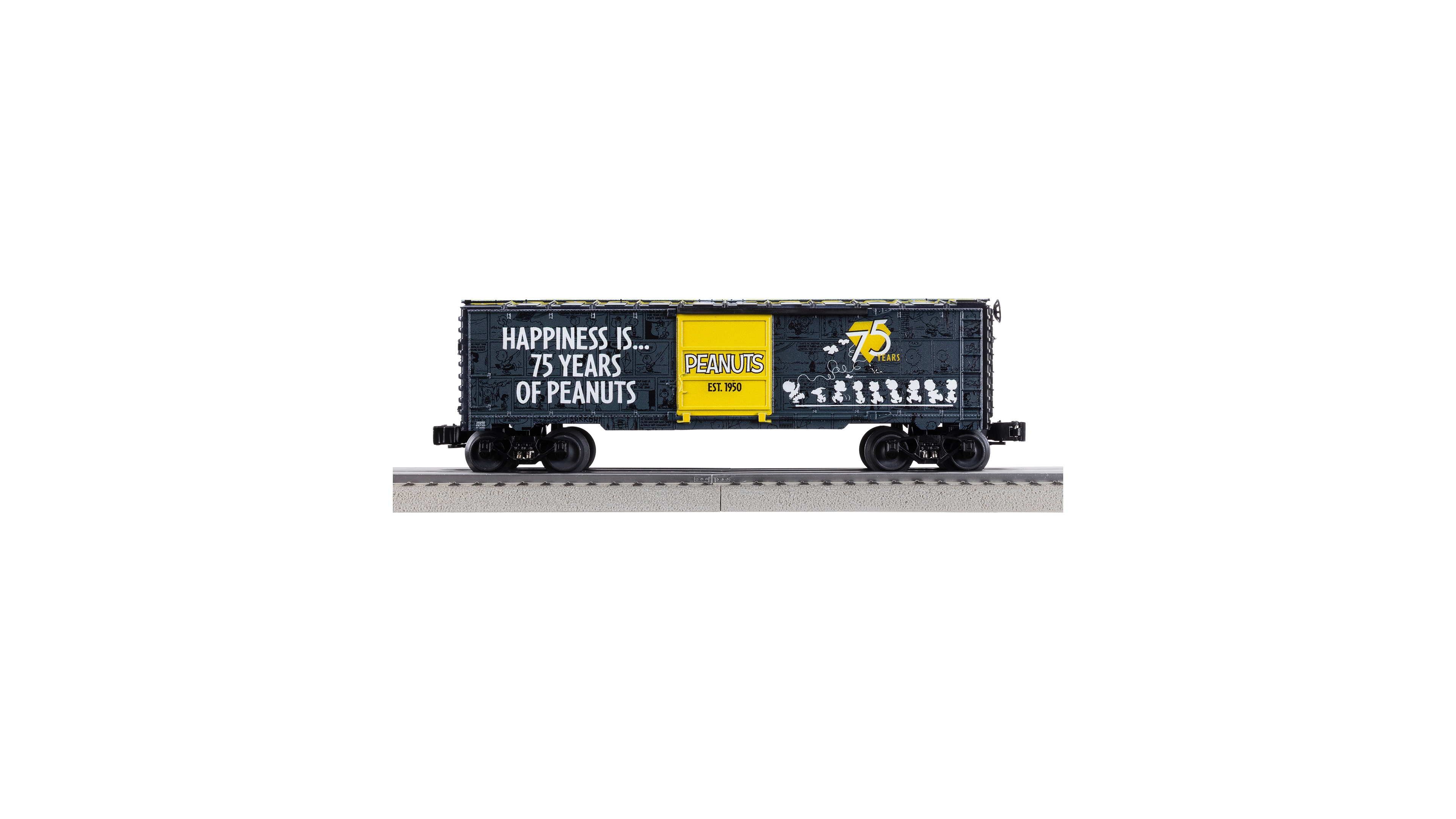 Lionel Peanuts 75th Anniversary Musa O Gauge Model Train Boxcar
