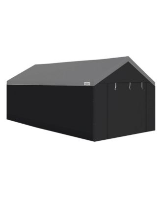 Domain 20x10 Foot Carport Tent Sidewalls, Black (Sidewalls Only)