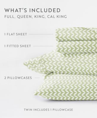 The Farmhouse Chic Premium Ultra Soft Pattern 3-Pc. Sheet Set, Twin