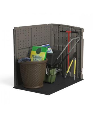 Horizontal 4 Foot x 2.5 Foot Outdoor/Garden Storage Shed, Stoney Grey