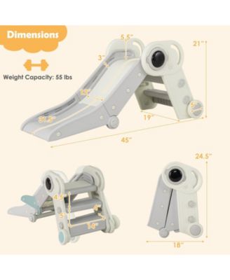 2-in-1 Baby Slide and Climber Playset for Toddlers 18+ Months