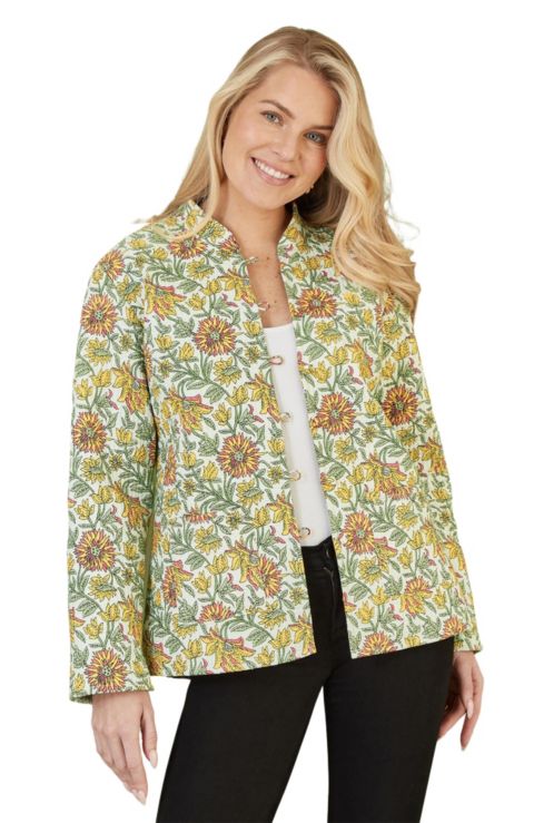Женские куртки Yumi Sunflower Reversible Quilted Jacket