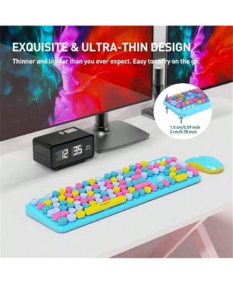 2.4GHz Wireless Keyboard And Mouse Set - Full - Size Keyboard With Switch Button, Compatible With Laptop, PC, Notebook, TV