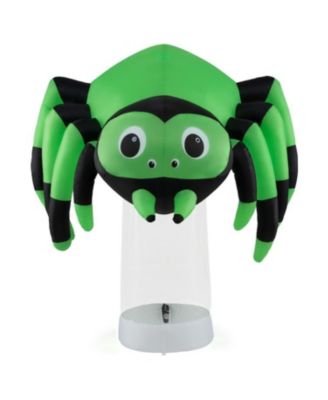6 ft Halloween Inflatable Spider with 3 Color Rotating Light