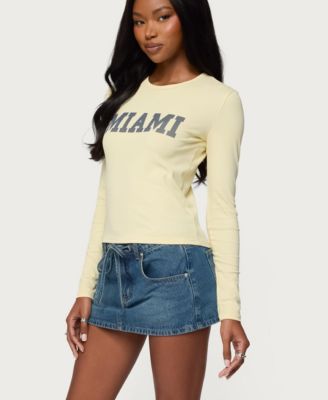 Women's Miami Girl Long Sleeve T Shirt