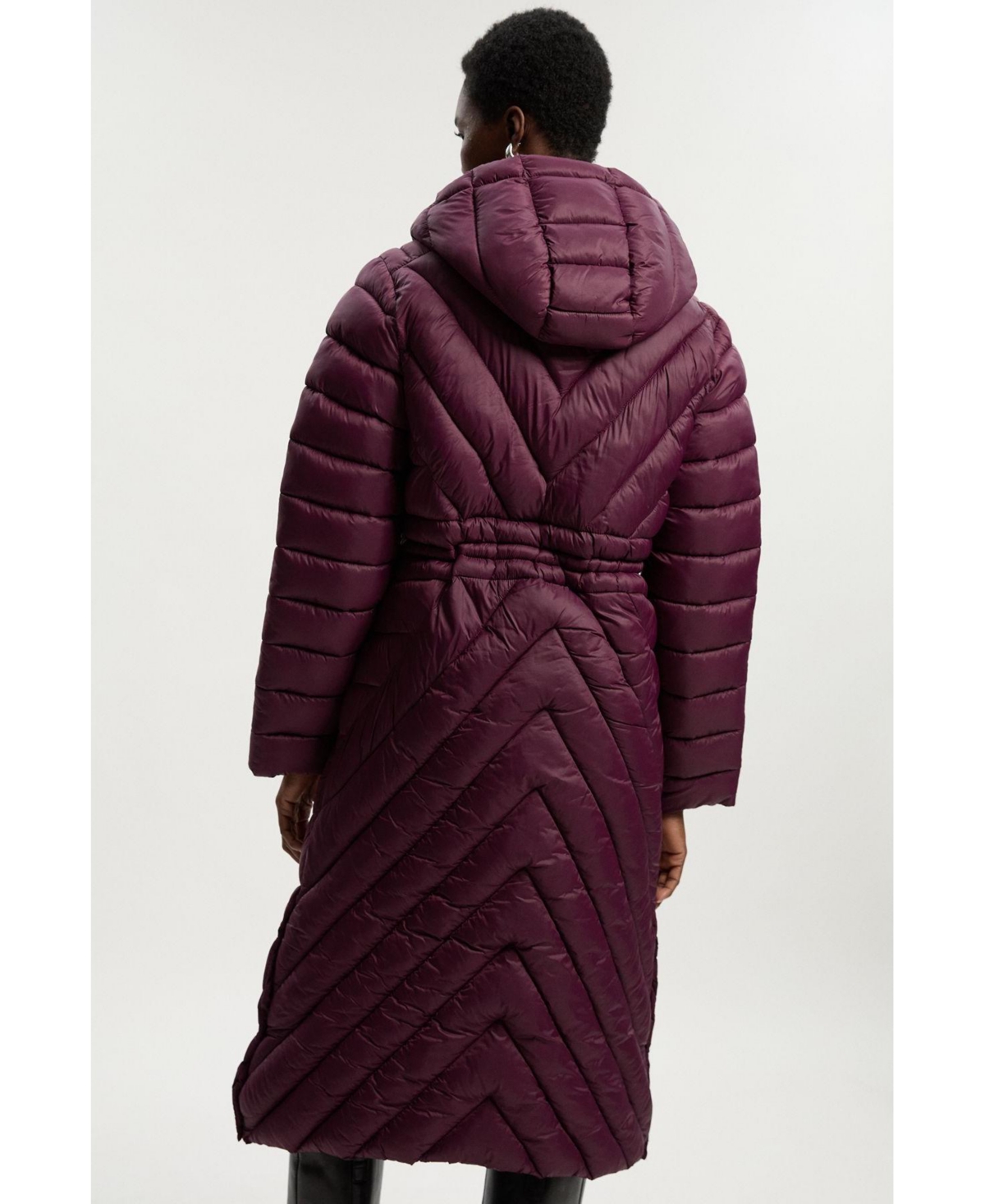 Karen Millen Women's Lightweight Knee Length Packable Coat