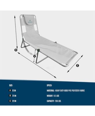 Chaise Lounge Versatile Facedown Beach Camping Pool Tanning Chair
