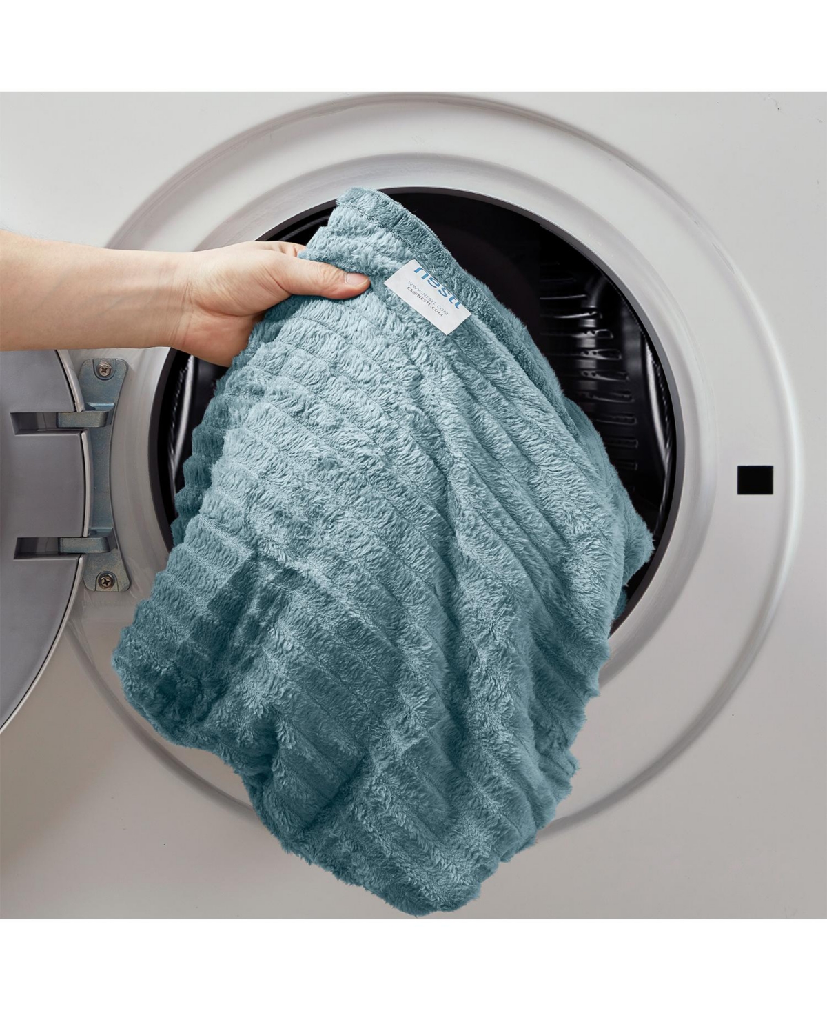 Ultra Soft & Light Ribbed Fleece Blanket - Throw/Travel 50"x60"