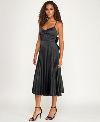 Juniors' Tie-Back Detail Midi Dress