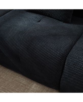 Streamdale 104.3" 4-Piece L-Shaped Upholstered Modular Sectional Sofa, Charcoal