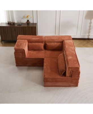  Sofa, Convertible Floor Sofa Bed, Modular Sectional, 3 Seater