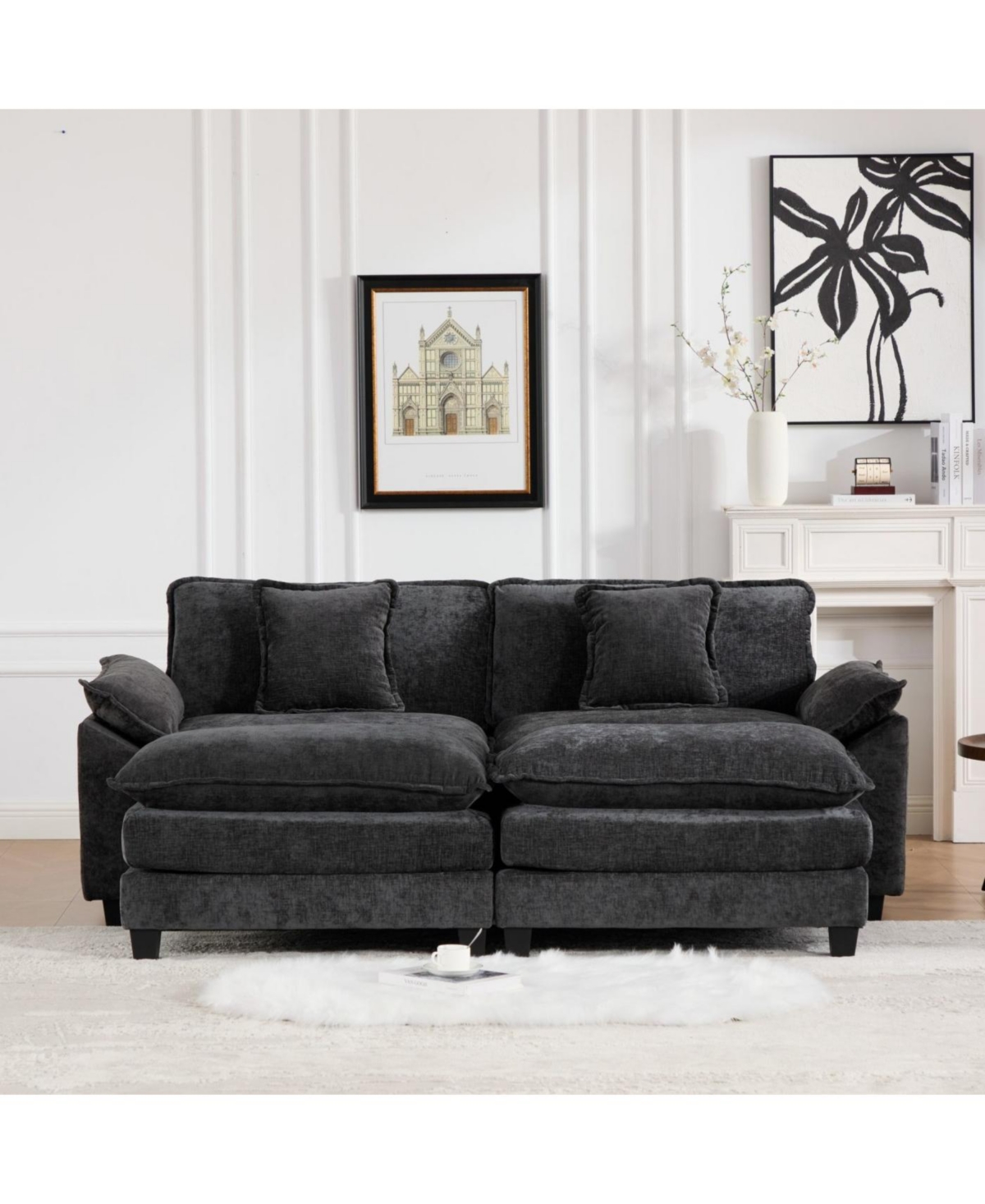 Streamdale Cloud Couch: Ultimate Comfort Chenille Sofa with Ergonomic Support