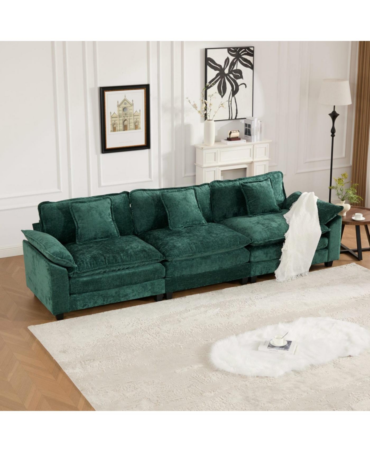 Streamdale Furniture Streamdale Cloud Couch: Flexible, Modular Chenille Sofa for Ultimate Comfort