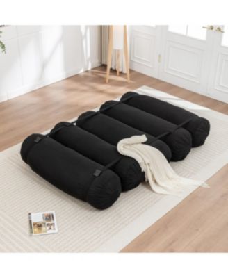 Streamdale Adjustable Corduroy Floor Sofa with Straps for Versatile Configurations