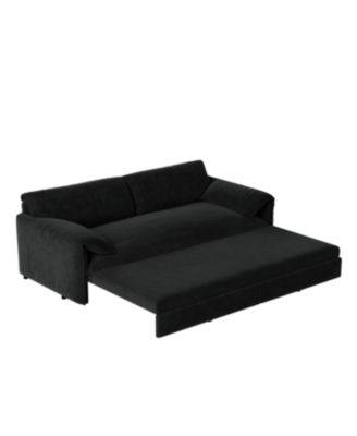 Streamdale 66" Queen Pull Out Sofa Bed with Storage, 3-in-1 Convertible Loveseat Bed