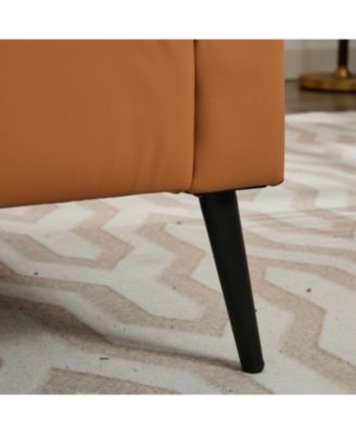 Streamdale Cat paw leather upholstered sofa 2PC, Nordic retro single casual sofa chair